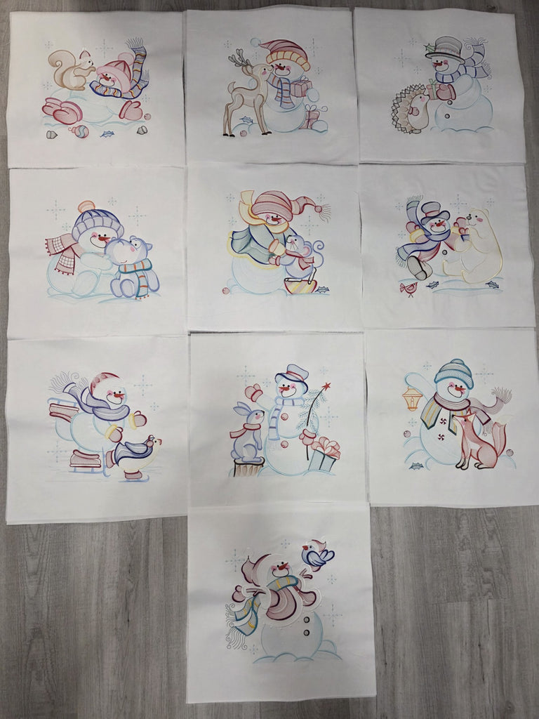 Christmas Embroidery Blocks - 10 Blocks