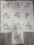 Christmas Embroidery Blocks - 10 Blocks
