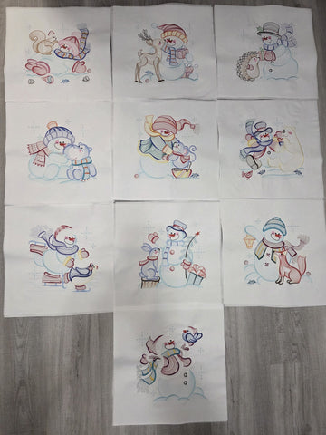 Christmas Embroidery Blocks - 10 Blocks