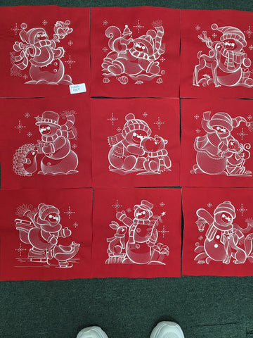 9- Snowmen Embroidery