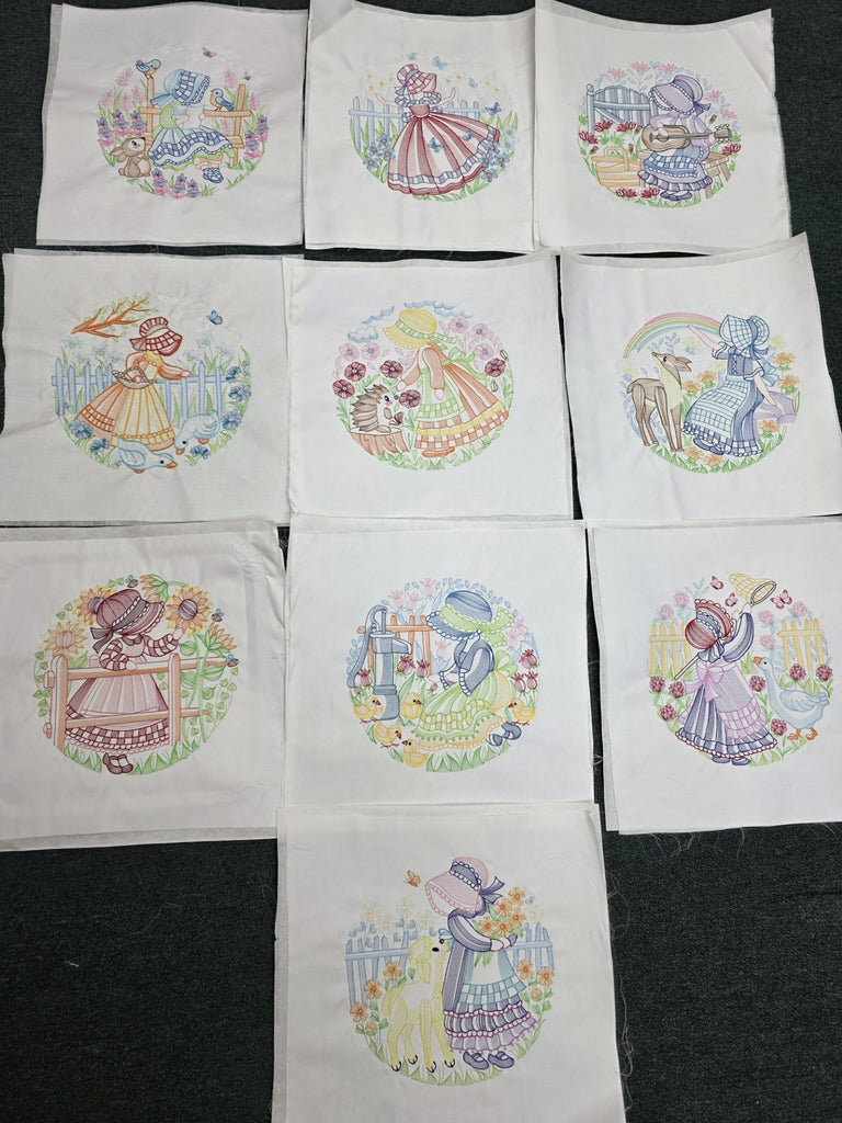 Sun Bonnet Sue's Embroidery