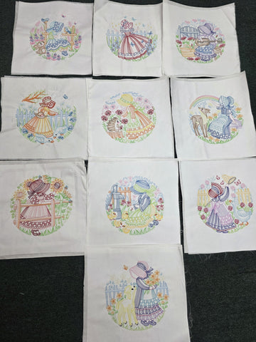 Sun Bonnet Sue's Embroidery