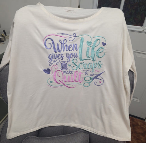 Quilting Sayings on a T-SHIRT