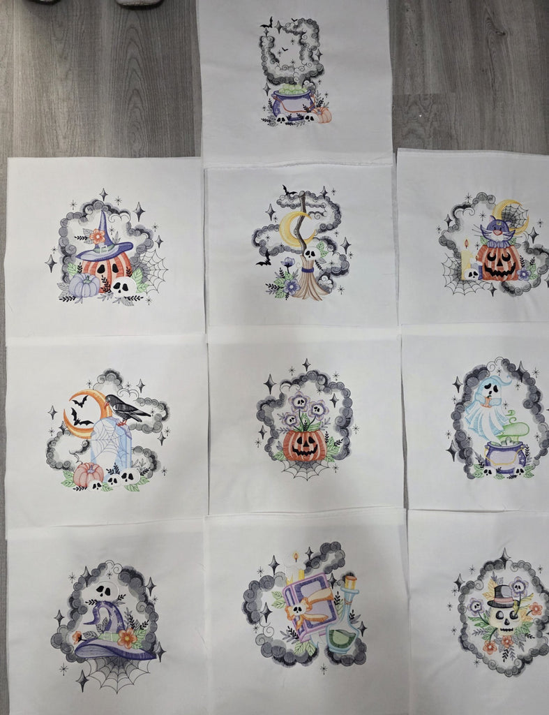 Halloween Embroidered Blocks- 10