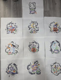 Halloween Embroidered Blocks- 10