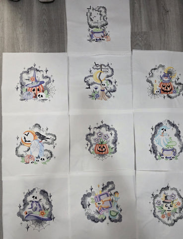 Halloween Embroidered Blocks- 10