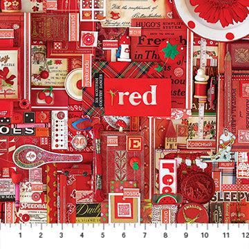 Color Collage Red