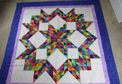 No Diamonds Batik Scrappy 88"x 88"